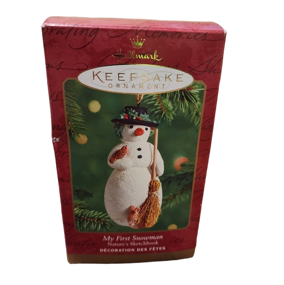 Hallmark keepsake ornament "my‎ first snowman"